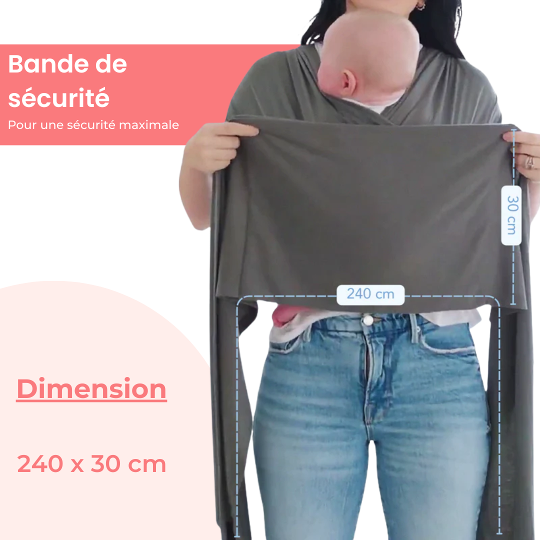 Écharpe porte-bébé sans nouage