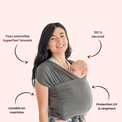Écharpe porte-bébé sans nouage
