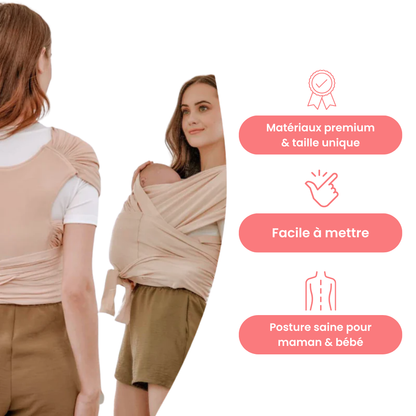 Écharpe porte-bébé sans nouage
